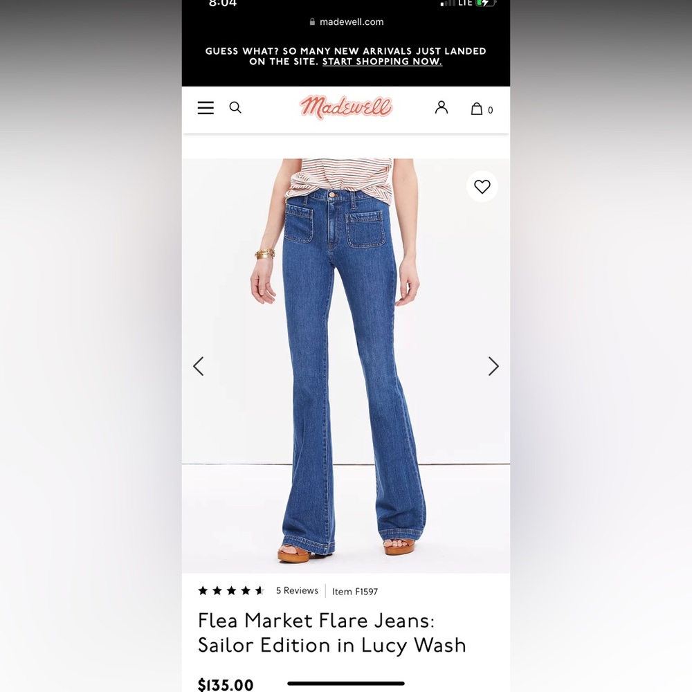 FLEA MARKET FLARE, Madewell Jeans